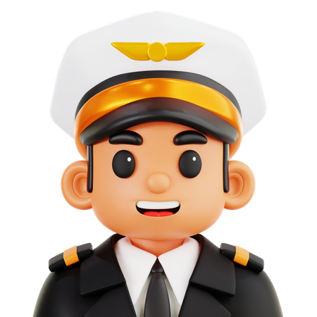 Piloto  3D Icon