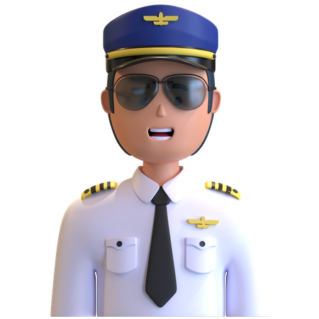 Piloto  3D Icon