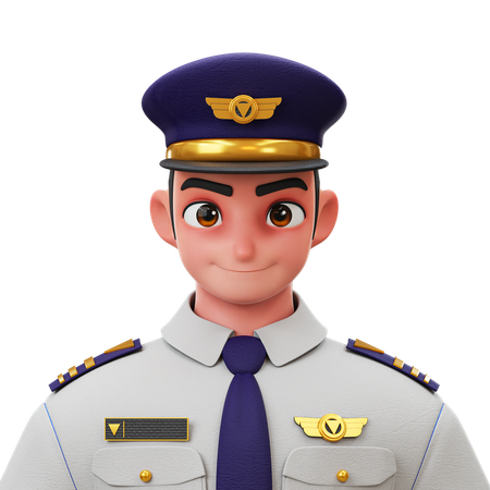 Piloto  3D Icon