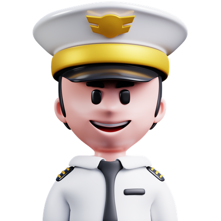 Piloto  3D Icon
