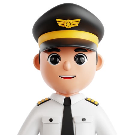 Piloto  3D Icon