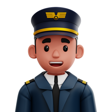 Piloto  3D Icon