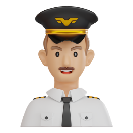 Piloto  3D Icon