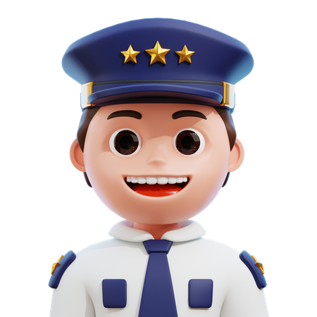 Piloto  3D Icon