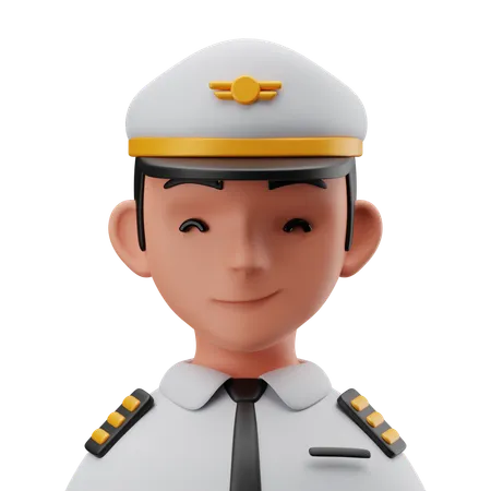 Piloto  3D Icon