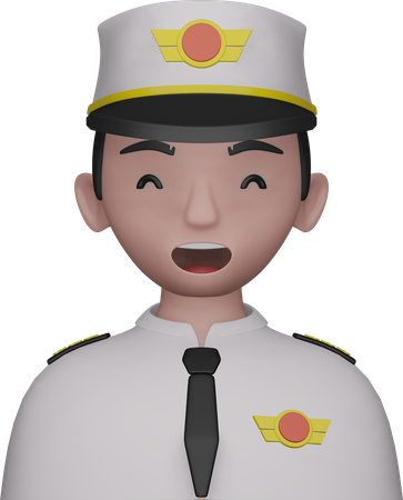 Avatar piloto  3D Icon