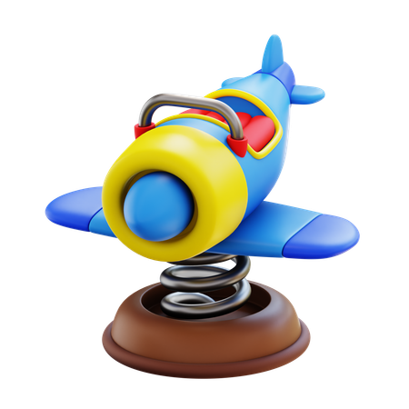 Piloto de mola de avião  3D Icon