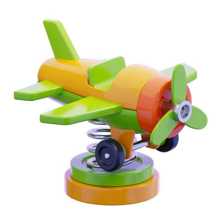 Piloto de primavera de avião  3D Icon