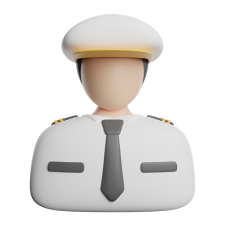 Piloto masculino  3D Icon