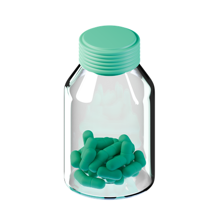 Pílulas de garrafa  3D Icon