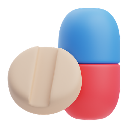 Pílulas medicinais  3D Icon