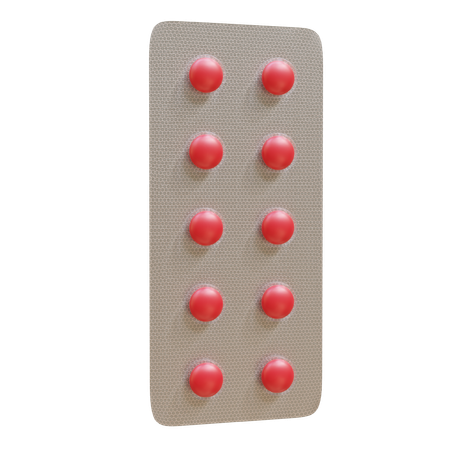 Plaquette de pilule  3D Icon