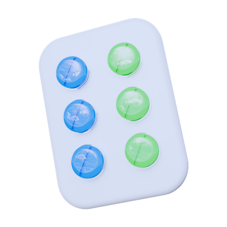 Comprimés de pilule  3D Icon