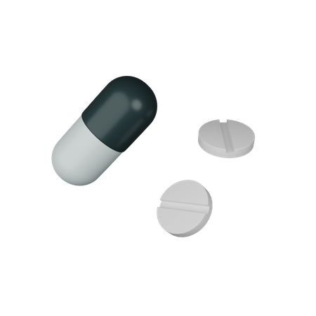 Pilule et capsule  3D Icon