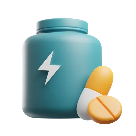 Pilules énergétiques  3D Icon
