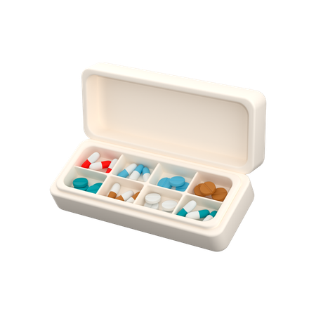 Boîte à pilules  3D Icon