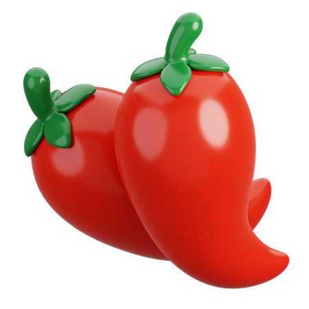 Piment rouge  3D Icon