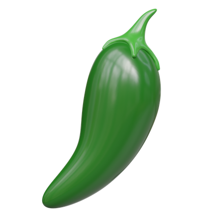 Chili vert  3D Icon