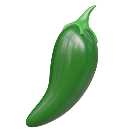 Chili vert  3D Icon