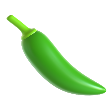 Piment vert  3D Icon