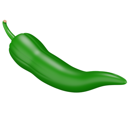 Pimenta verde  3D Icon