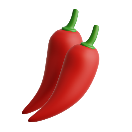 Pimenta vermelha  3D Icon