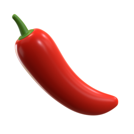 Pimenta vermelha quente  3D Icon
