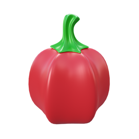 Capsicum vermelho  3D Icon