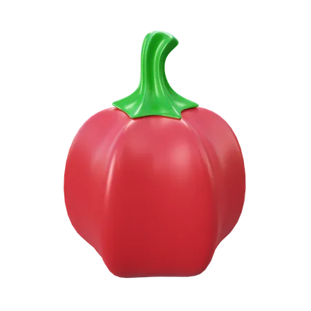 Capsicum vermelho  3D Icon