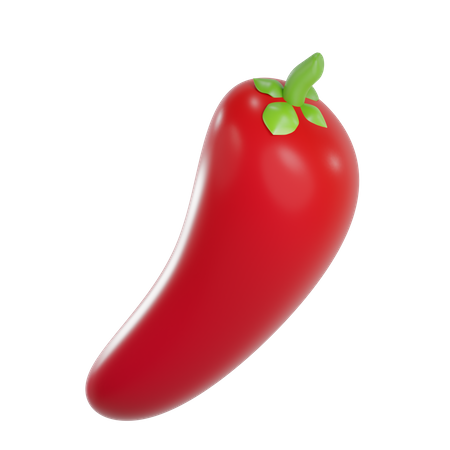 Pimenta vermelha  3D Illustration