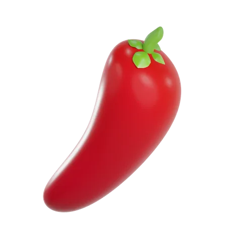 Pimenta vermelha  3D Illustration