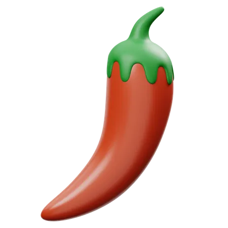 Pimenta vermelha  3D Icon