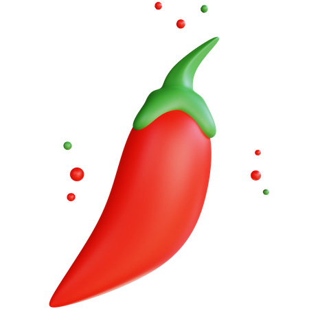 Pimenta vermelha  3D Icon