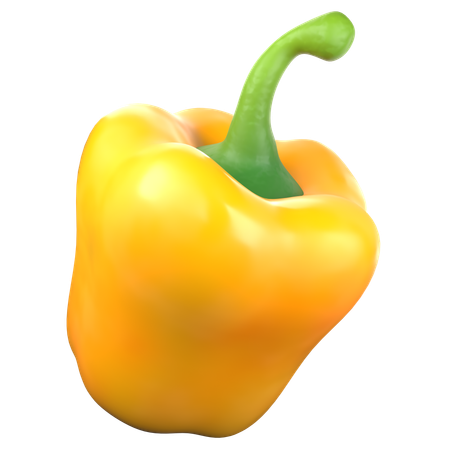 Pimentón amarillo  3D Icon