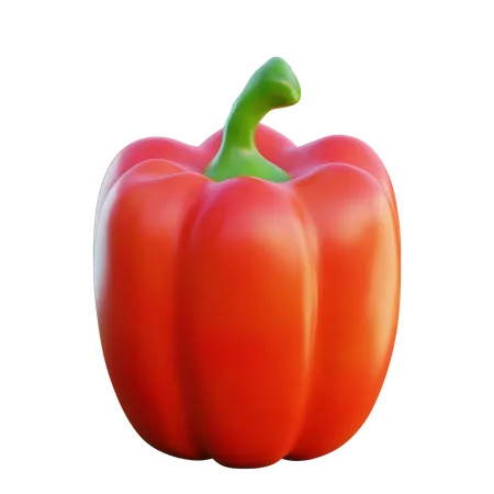 Pimiento morrón  3D Icon