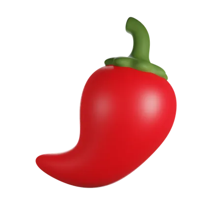 Pimiento rojo  3D Icon