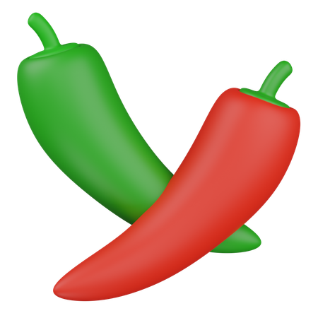 Pimiento rojo  3D Icon