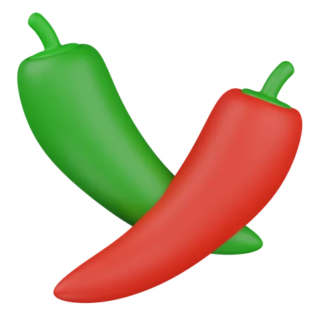 Pimiento rojo  3D Icon