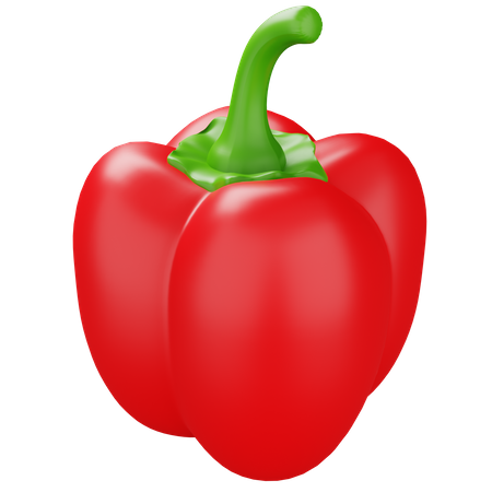 Pimiento rojo  3D Icon