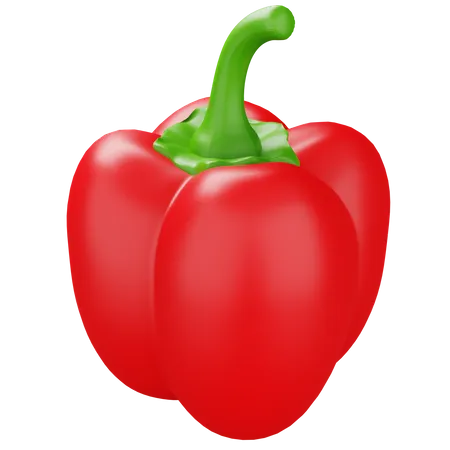 Pimiento rojo  3D Icon