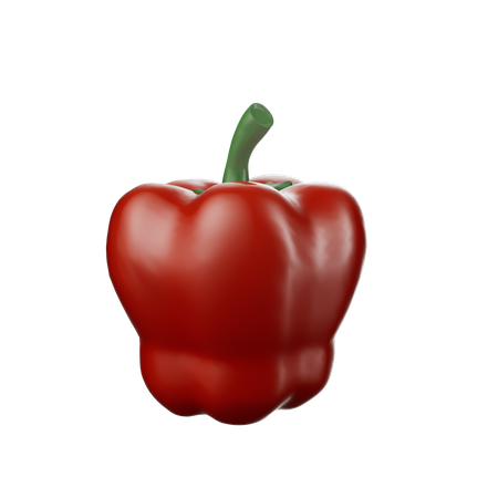 Pimiento rojo  3D Icon