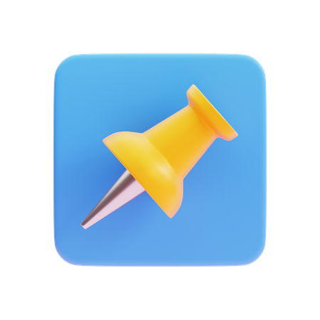 Alfiler  3D Icon