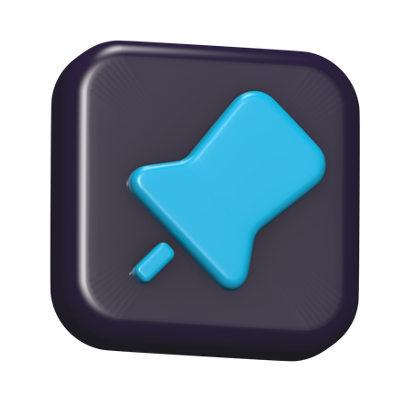 핀  3D Icon