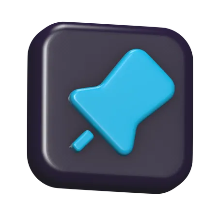 핀  3D Icon