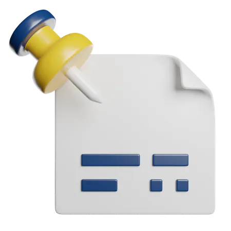 핀  3D Icon