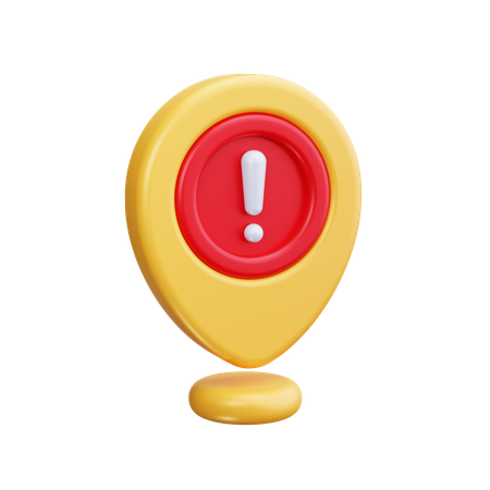 Pin Alert  3D Icon
