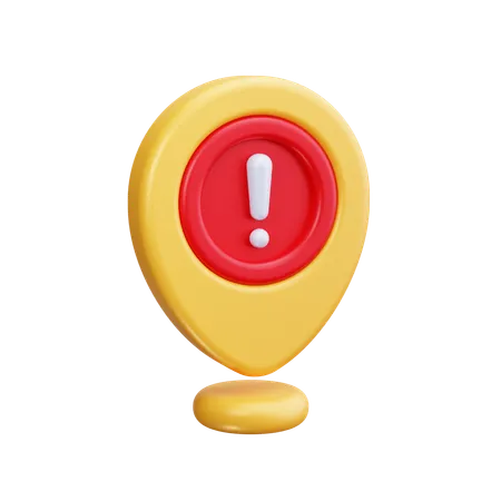 Pin Alert  3D Icon