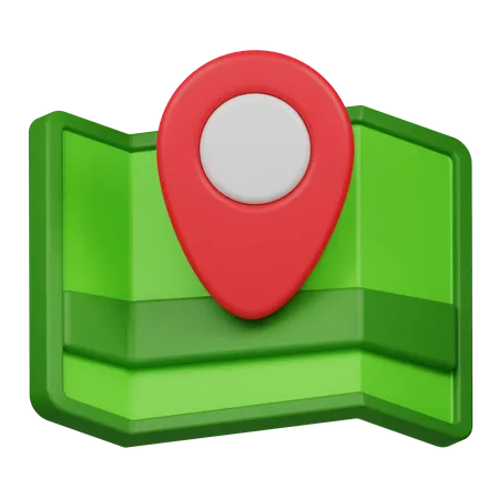 Pin and Map  3D Icon