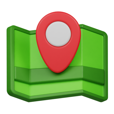 Pin and Map  3D Icon