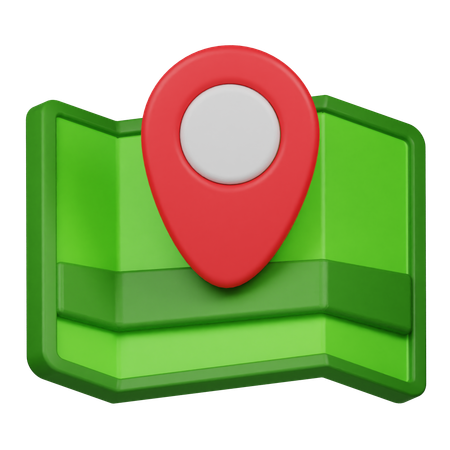 Pin and Map  3D Icon
